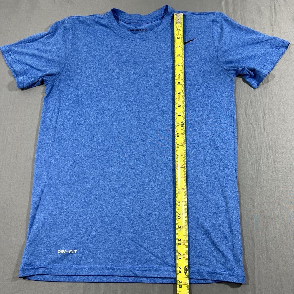 Nike Dri-Fit T Shirt Mens Small Blue Athletic Training Swoosh Logo Gym Tee - Picture 8 of 9